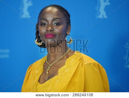 Aissa Maiga poses at the photocall for the Netflix film 'The Boy Who Harnessed The Wind' during the 69 BerlinaleFestival Berlin at Grand Hyatt Hotel on February 12, 2019 in Berlin, Germany.           