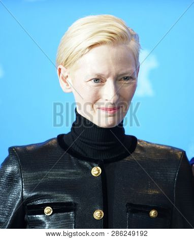 Tilda Swinton poses at the 'The Souvenir' photocall during the 69th Berlinale International Film Festival Berlin at Grand Hyatt Hotel on February 12, 2019 in Berlin, Germany.                          