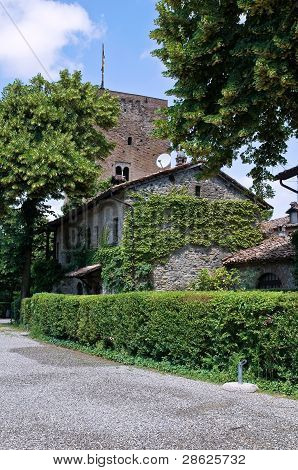 SchloÃŸ von Rivalta. Emilia-Romagna. Italien.
