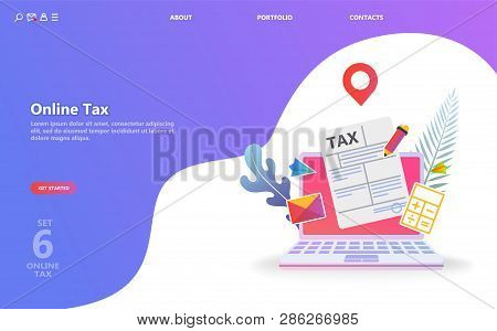 Online Tax Payment Vector Photo Free Trial Bigstock