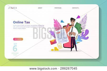 Online Tax Payment Vector Photo Free Trial Bigstock
