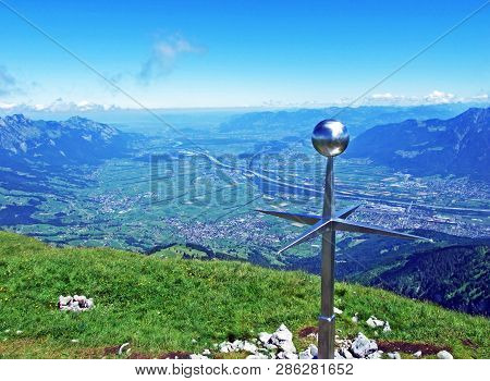 Panorama From The Alpine Peak Margelchopf In The Alviergruppe Mountain Range - Canton Of St. Gallen,