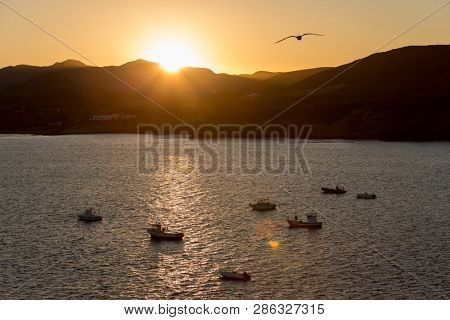 Sunset over La Isleta del Moro, Cabo de Gata Natural Park, Spain 