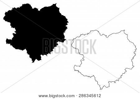 Kharkiv Oblast (administrative Divisions Of Ukraine, Oblasts Of Ukraine) Map Vector Illustration, Sc