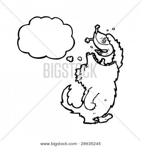 big bad wolf eating goose cartoon