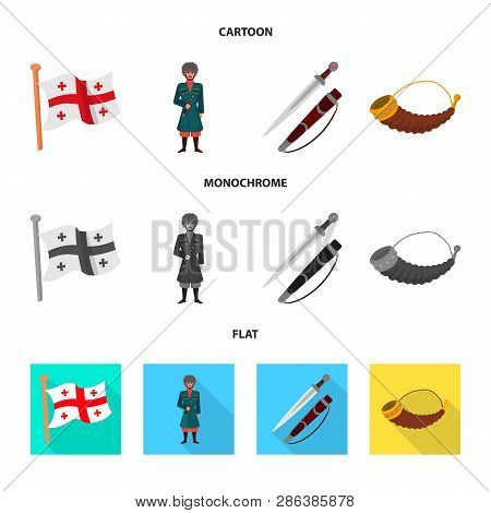 Vector Design Of Culture And Sightseeing Logo. Set Of Culture And Originality Stock Vector Illustrat