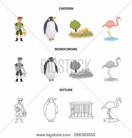 Vector Design Of Nature  And Fun  Symbol. Set Of Nature  And Entertainment Vector Icon For Stock.