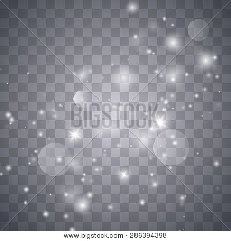Sparks Glitter Special Light Effect. Vector Sparkles On Transparent Background. Christmas Abstract P