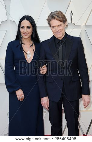 Giada Colagrande and Willem Dafoe at the 91st Annual Academy Awards held at the Hollywood and Highland in Los Angeles, USA on February 24, 2019.