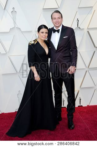 Gabriela Rodriguez and NicolÃ¡s Celis at the 91st Annual Academy Awards held at the Hollywood and Highland in Los Angeles, USA on February 24, 2019.