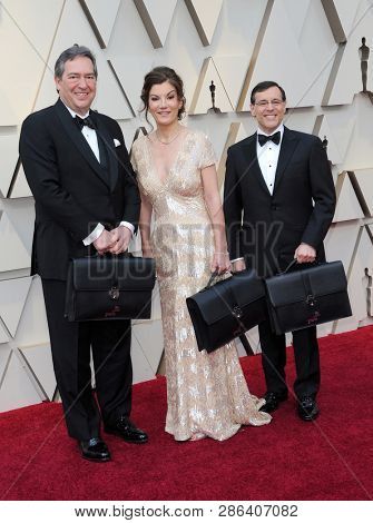 PricewaterhouseCoopers representatives at the 91st Annual Academy Awards held at the Hollywood and Highland in Los Angeles, USA on February 24, 2019.