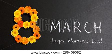 Creative Holiday Poster 8 March Happy Women's Day