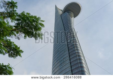 Ho Chi Minh City, Vietnam - August 25, 2017: Saigon Skydeck Architectural Landmark In Ho Chi Minh Ci
