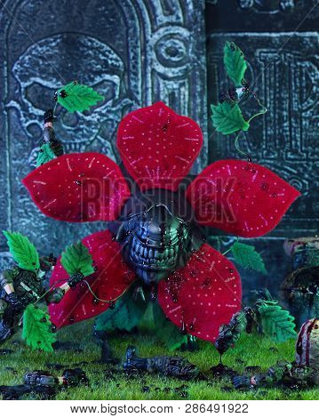 Magnitogorsk, Russia - February 7, 2019: Alien Flower Figurine, Which Represents A Character Of The 