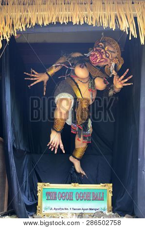 Bali, Indonesia- 14 Feb, 2019: Impresive Hand Made Structure, Ogoh-ogoh Statue