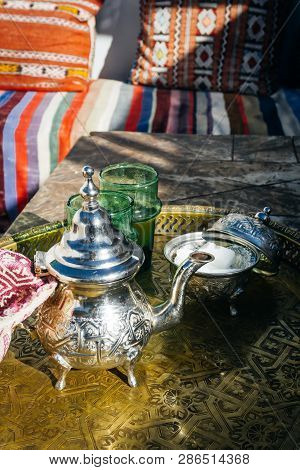Arabian Mint Tea (moroccan Mint Tea) The National Hot Drink In The Middle East And The Muslim World.