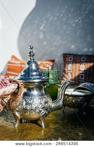 Arabian Mint Tea (moroccan Mint Tea) The National Hot Drink In The Middle East And The Muslim World.