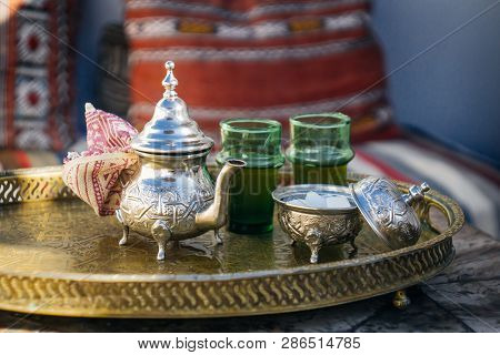 Arabian Mint Tea (moroccan Mint Tea) The National Hot Drink In The Middle East And The Muslim World.