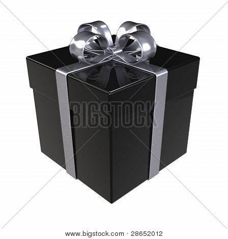 schwarze Geschenkbox
