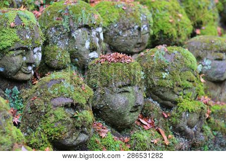 The Stone Statues Representing Disciples Of Buddha.