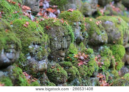 The Stone Statues Representing Disciples Of Buddha.