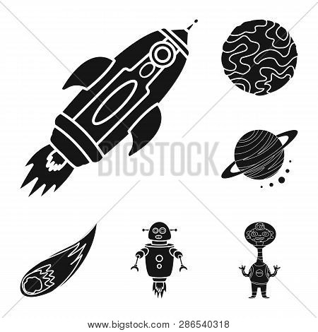 Vector Design Of Colonization  And Sky Icon. Collection Of Colonization  And Galaxy  Vector Icon For