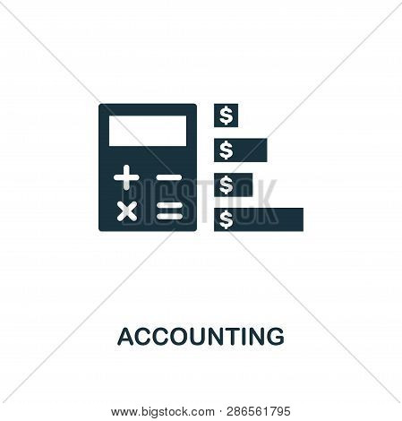 Accounting Icon. Creative Element Design From Fintech Technology Icons Collection. Pixel Perfect Acc
