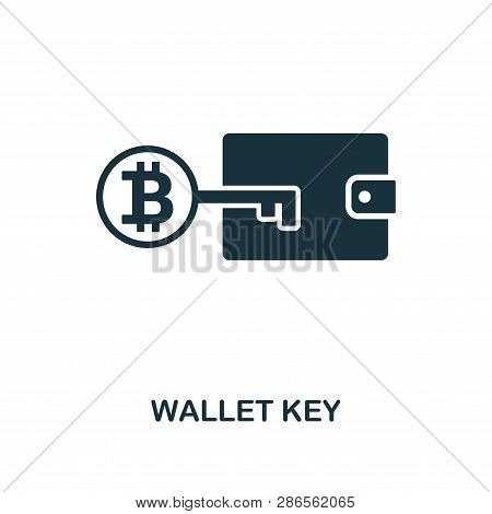 Wallet Key Icon. Creative Element Design From Fintech Technology Icons Collection. Pixel Perfect Wal