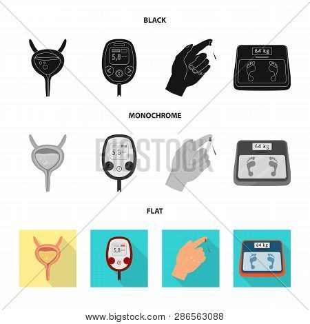 Isolated Object Of Diet And Treatment  Logo. Collection Of Diet And Medicine Stock Vector Illustrati