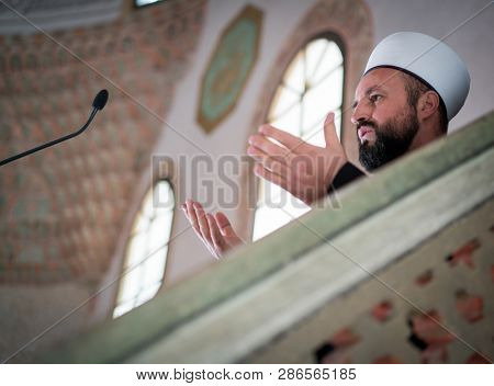 Imam in mosque