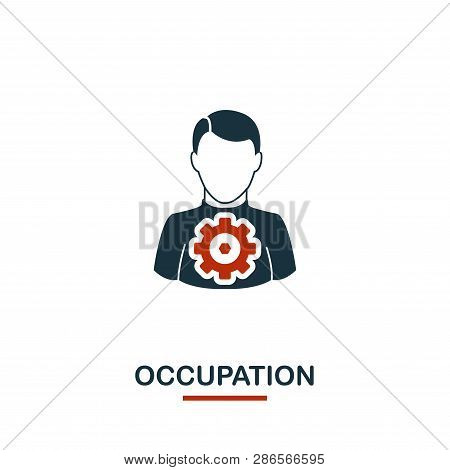 Occupation Icon. Premium Style Design From Teamwork Icon Collection. Ui And Ux. Pixel Perfect Occupa