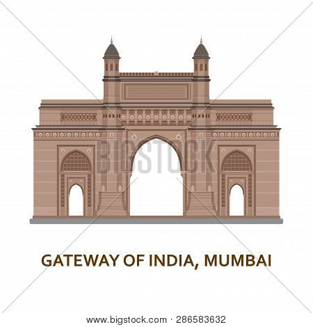 Gateway Of India, Mumbai. Indian Most Famous Sight. Architectural Building. Famous Tourist Attractio