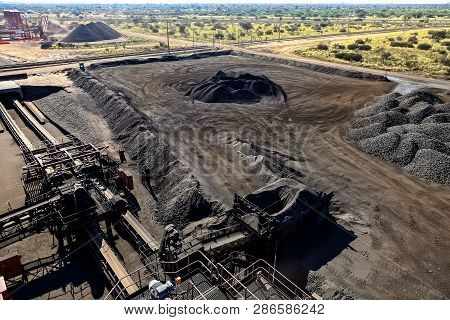 Johannesburg, South Africa - April 20 2012: Manganese Mining And Equipment
