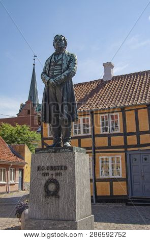 Statue Of The Danish Physicist And Chemist Hans Christian Oersted - H.c. Ørsted. He Discovered That 