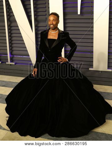LOS ANGELES - FEB 24:  Billy Porter at the 2019 Vanity Fair Oscar Party on the Wallis Annenberg Center for the Performing Arts on February 24, 2019 in Beverly Hills, 