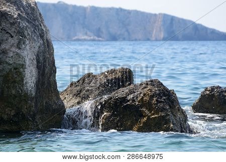 Scenic View Of A Cliff In The Mediterranean Sea Of Tremiti Islands