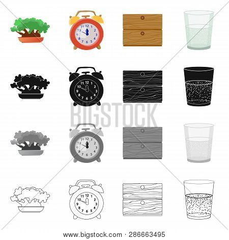 Vector Illustration Of Dreams And Night Icon. Set Of Dreams And Bedroom Vector Icon For Stock.