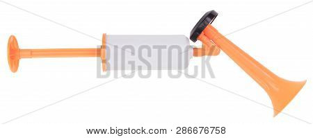 Manual Air Horn Isolated On A White Background