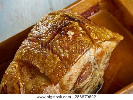 Roasted Pernil  - Puerto Rican Roast Pork