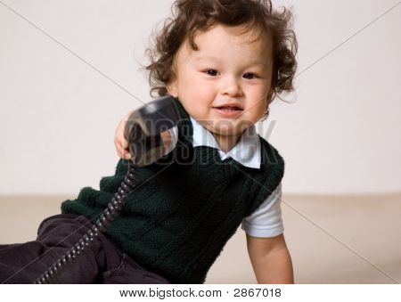 Sie zum Telefon!