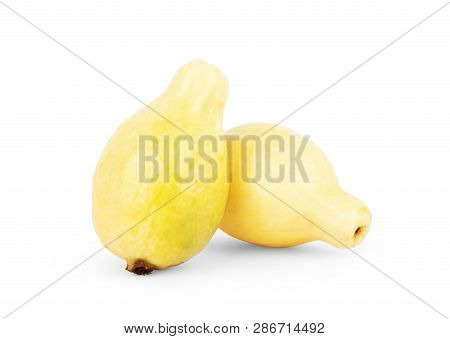 Guava Isolated On White Background Food, Delicious, Enjoyment, Full, Drink, Ripe, Eating