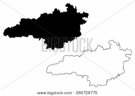 Kirovohrad Oblast (administrative Divisions Of Ukraine, Oblasts Of Ukraine) Map Vector Illustration,