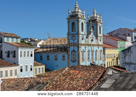 The Historic District Of Pelourinho In Salvador, Brazil