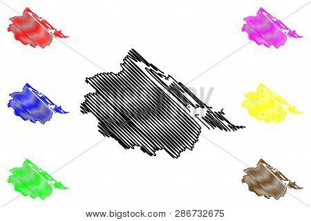 Thua Thien-hue Province (socialist Republic Of Vietnam, Subdivisions Of Vietnam) Map Vector Illustra