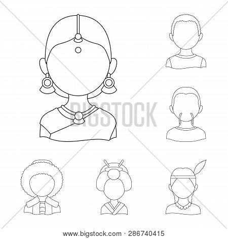 Vector Illustration Of Imitator And Resident Icon. Set Of Imitator And Culture Stock Vector Illustra