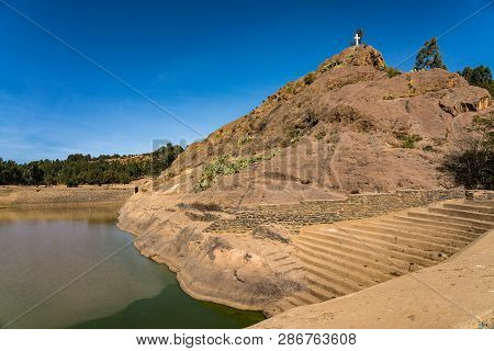 Ethiopia, Axum, The Ruins Of The Baths Of The Queen Of Saba