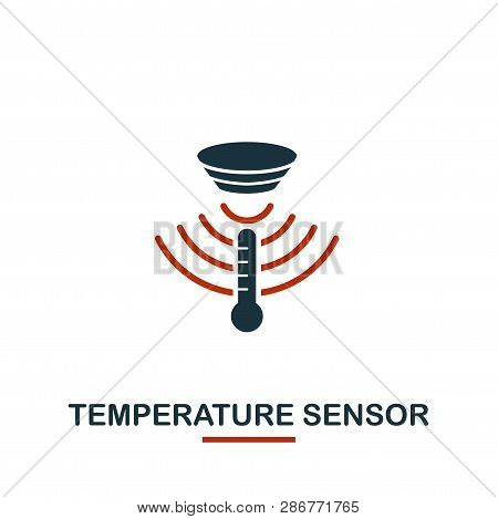 Temperature Sensor Icon From Sensors Icons Collection. Creative Two Colors Design Symbol Temperature
