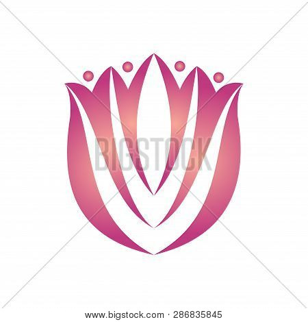 Relaxed Spirit Of Beautiful Pink Tulip Flower Symbol