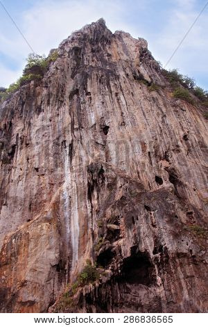 Koh Phi Phi Ley Island, Pileh Lagoon, The Andaman Sea, Thailand. Famous Tourist Destination