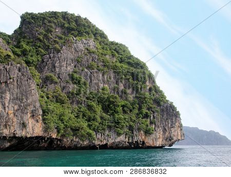 Koh Phi Phi Ley Island, Pileh Lagoon, The Andaman Sea, Thailand. A Famous Tourist Destination
